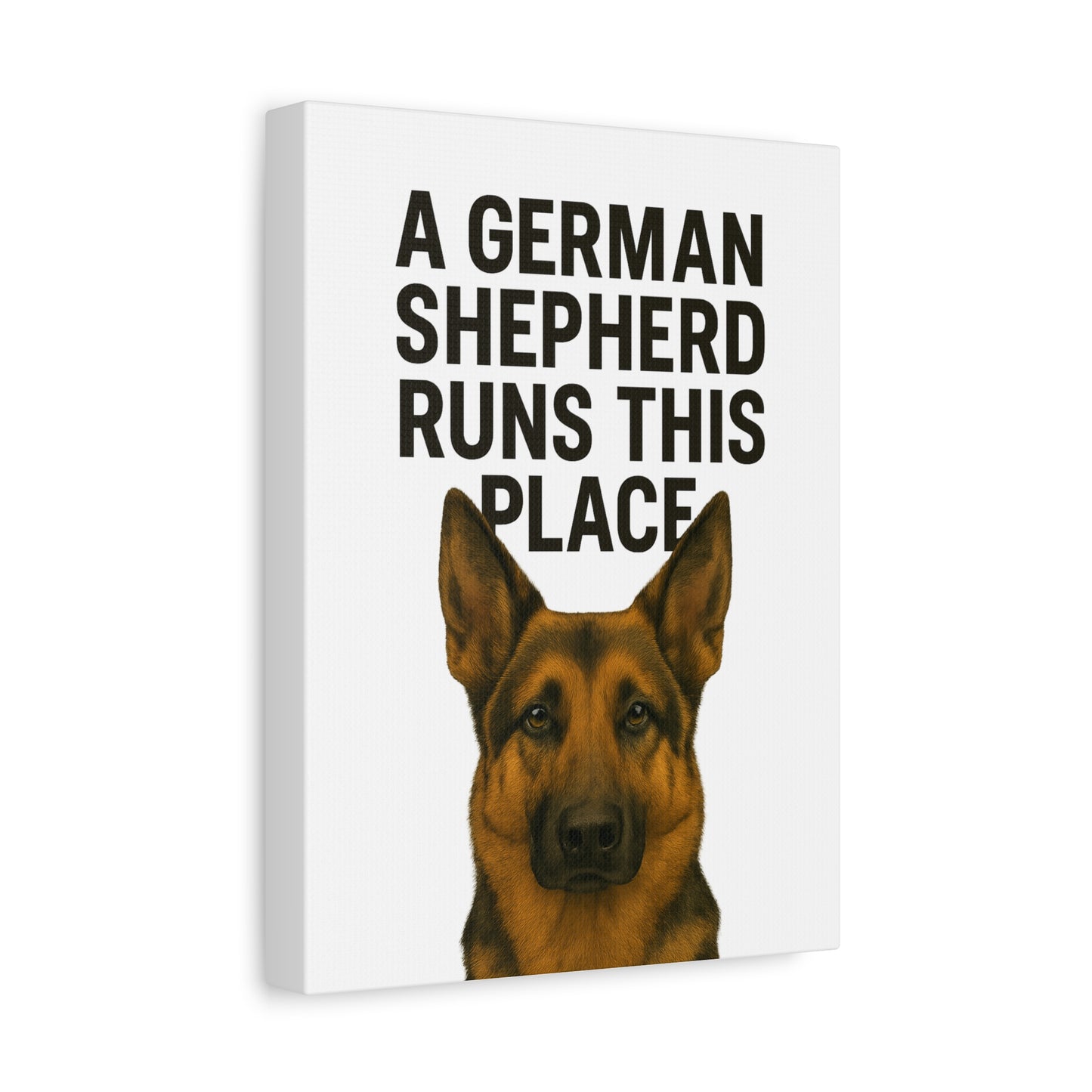 German Shepherd Quote Canvas Wall Art, Dog Lover Gift, Home Decor, Pet Decor, Dog Owner Art, Wall Sign