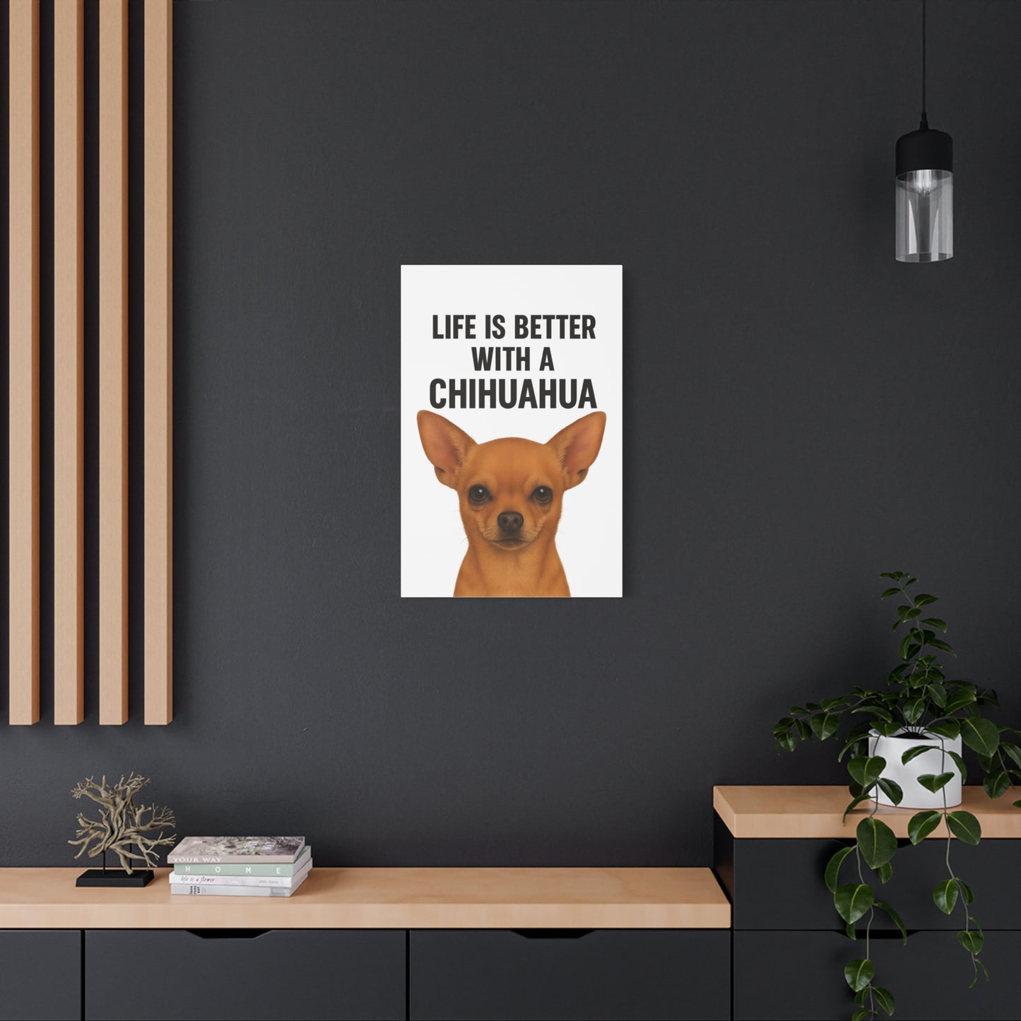 Chihuahua Art Canvas Print, Pet Lover's Gift, Wall Decor, Chihuahua Lovers Wall Art, Funny Home Decor