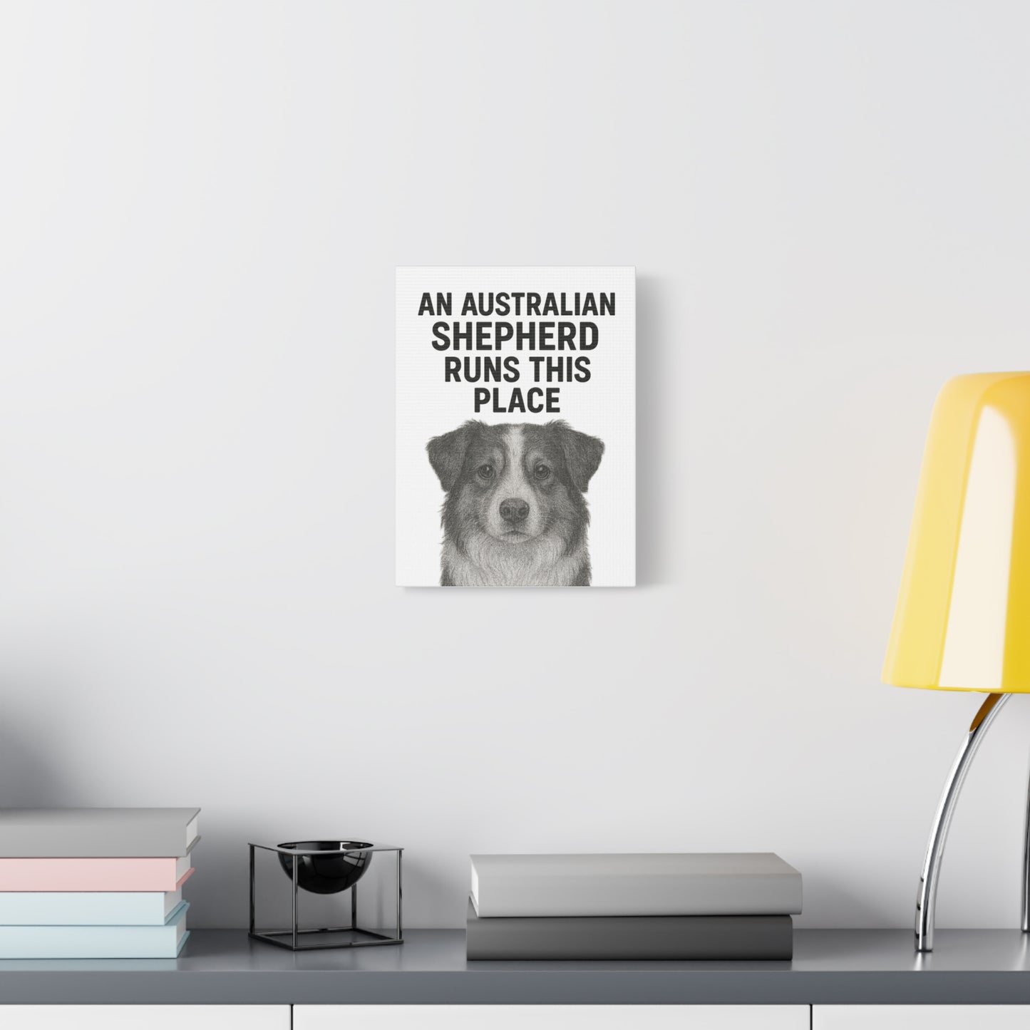 Australian Shepherd Wall Art, Home Decor Print, Pet Lover Gift, Dog Owner Canvas, Dog Decor, Animal Artwork