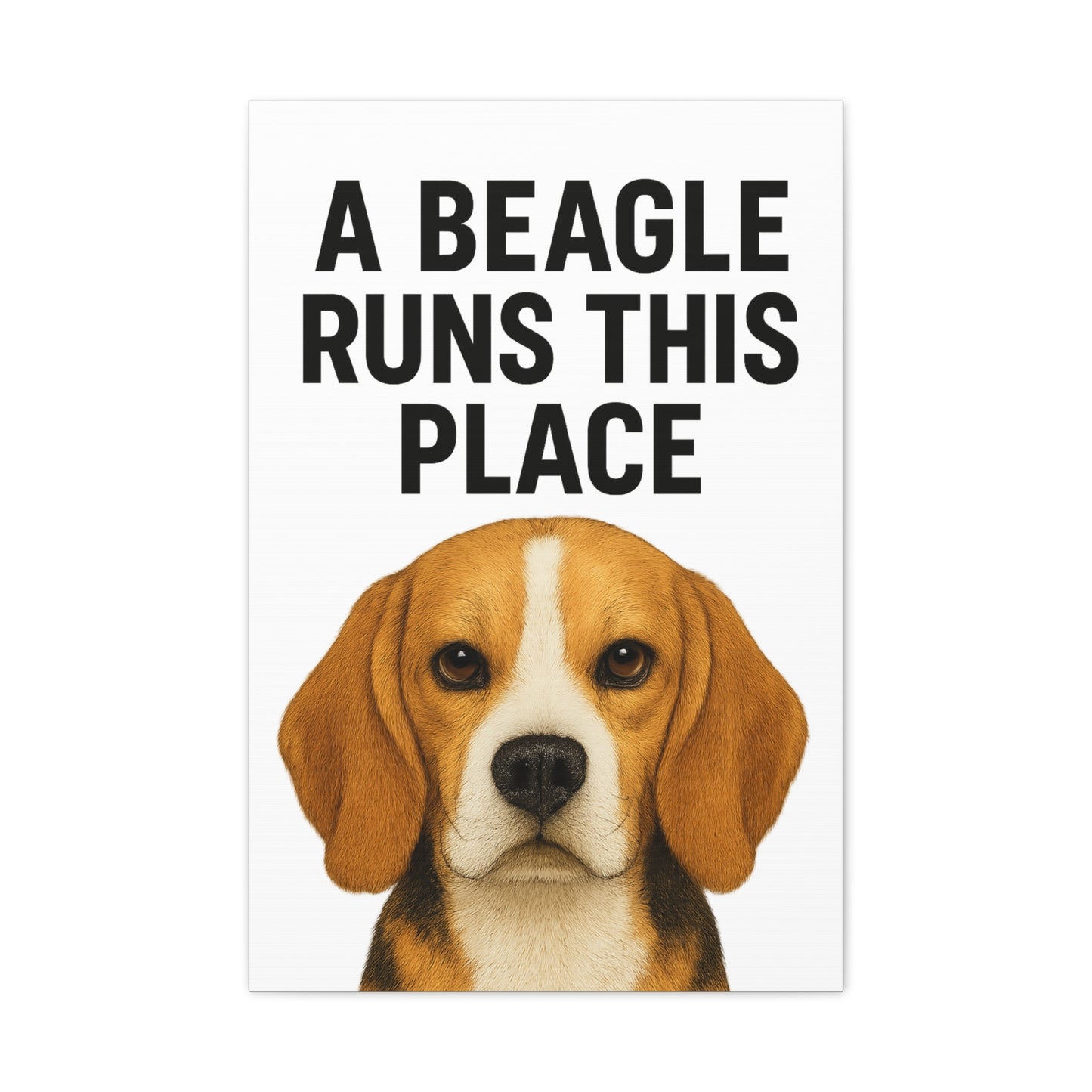Beagle Quote Canvas Art | Dog Lover's Wall Decor, Pet Owner Gift, Home Decor, Animal Lover Gift, Dog-Themed Wall Art