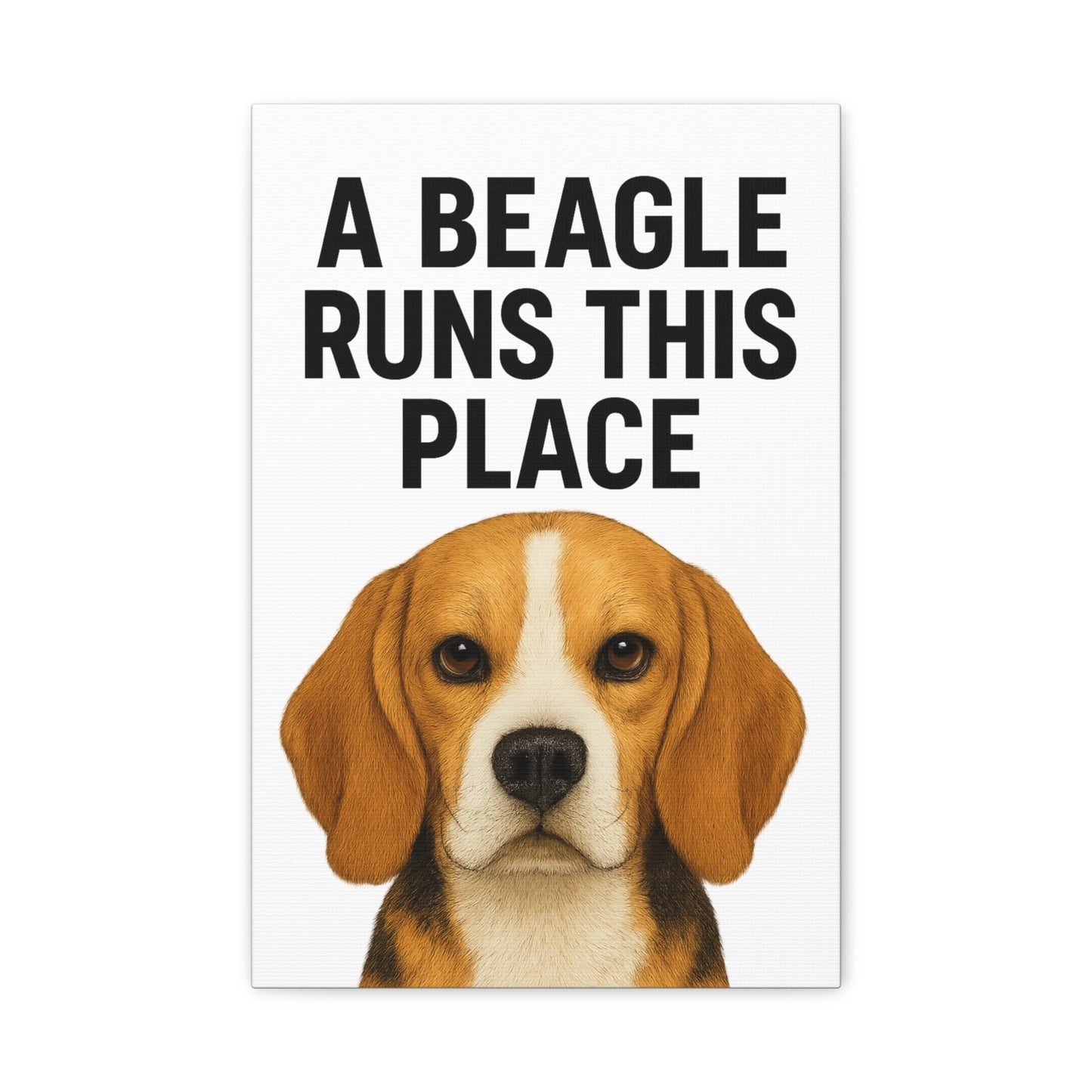 Beagle Quote Canvas Art | Dog Lover's Wall Decor, Pet Owner Gift, Home Decor, Animal Lover Gift, Dog-Themed Wall Art