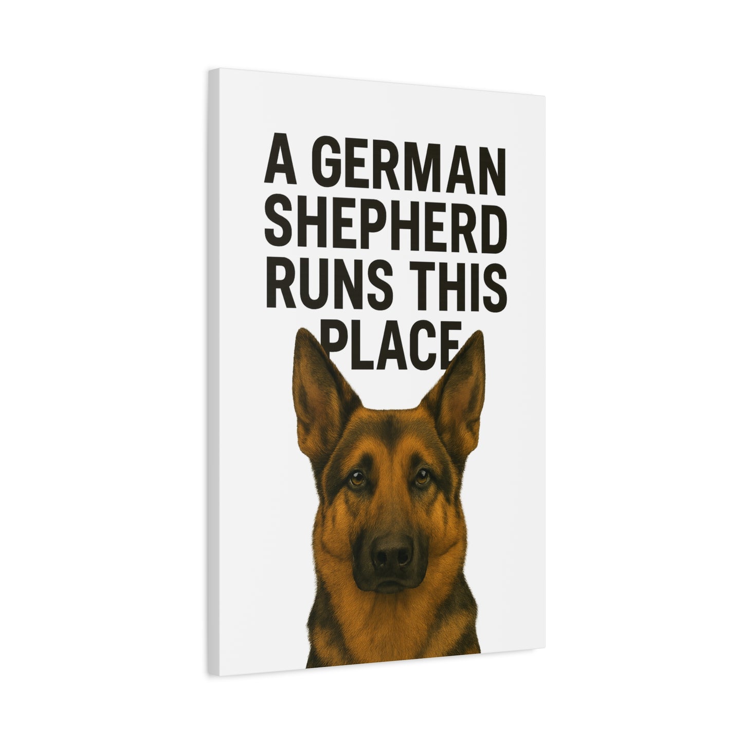 German Shepherd Quote Canvas Wall Art, Dog Lover Gift, Home Decor, Pet Decor, Dog Owner Art, Wall Sign