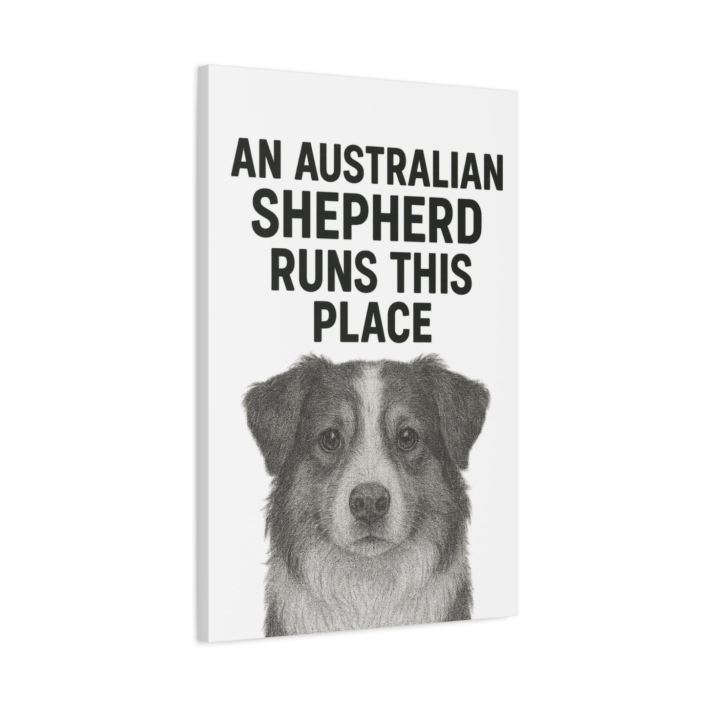Australian Shepherd Wall Art, Home Decor Print, Pet Lover Gift, Dog Owner Canvas, Dog Decor, Animal Artwork