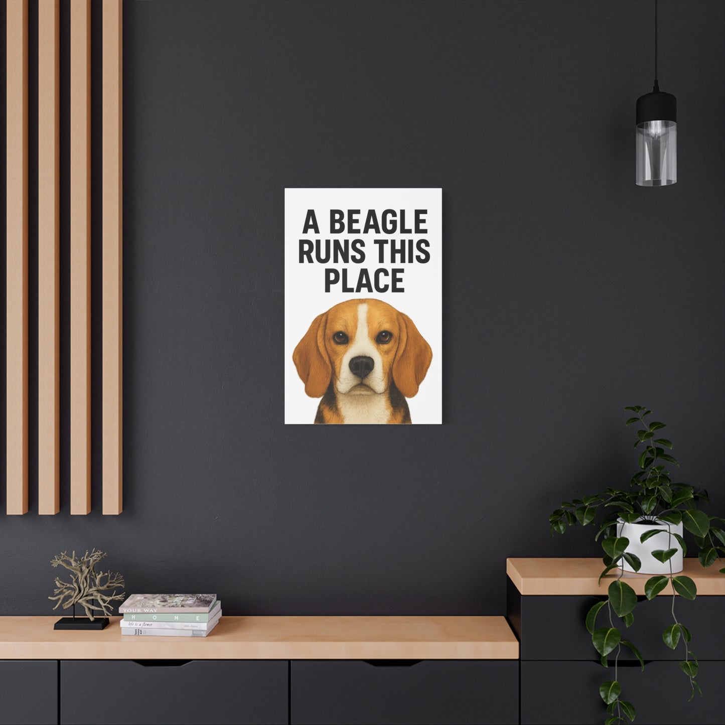 Beagle Quote Canvas Art | Dog Lover's Wall Decor, Pet Owner Gift, Home Decor, Animal Lover Gift, Dog-Themed Wall Art