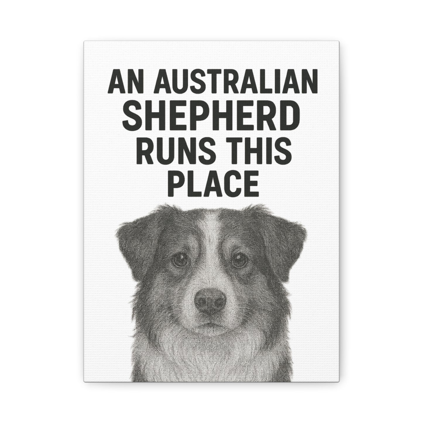 Australian Shepherd Wall Art, Home Decor Print, Pet Lover Gift, Dog Owner Canvas, Dog Decor, Animal Artwork