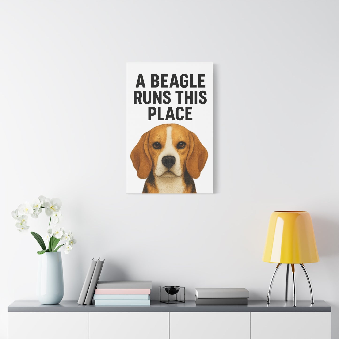 Beagle Quote Canvas Art | Dog Lover's Wall Decor, Pet Owner Gift, Home Decor, Animal Lover Gift, Dog-Themed Wall Art
