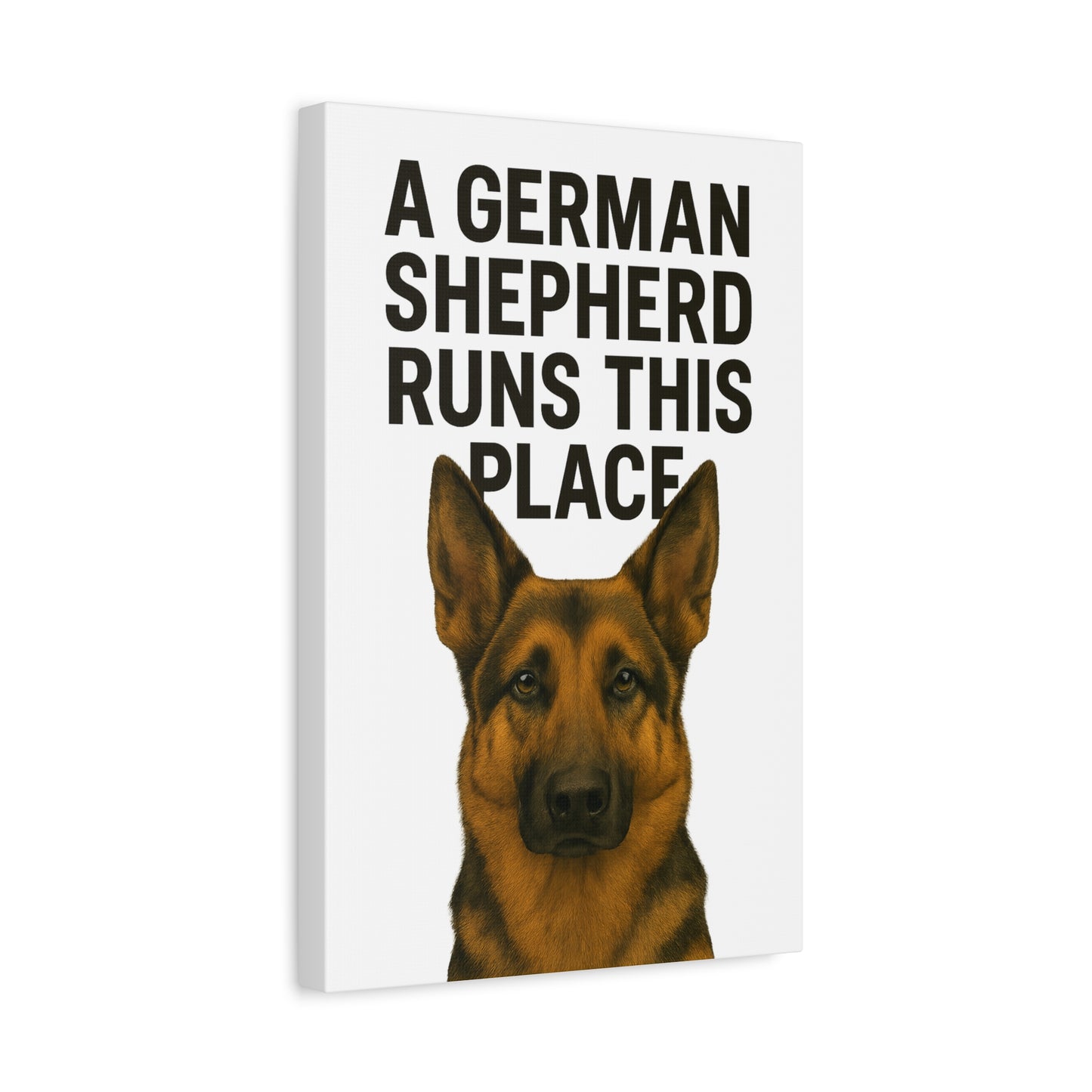 German Shepherd Quote Canvas Wall Art, Dog Lover Gift, Home Decor, Pet Decor, Dog Owner Art, Wall Sign