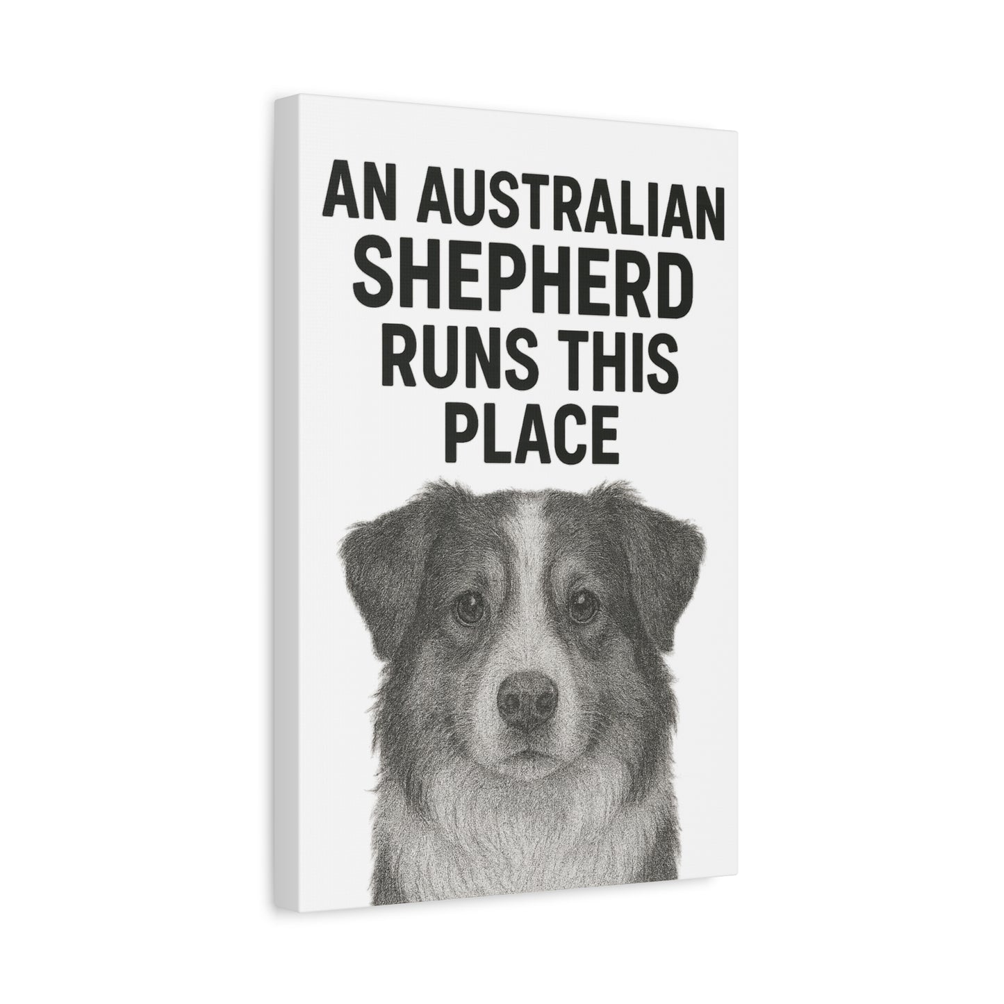 Australian Shepherd Wall Art, Home Decor Print, Pet Lover Gift, Dog Owner Canvas, Dog Decor, Animal Artwork