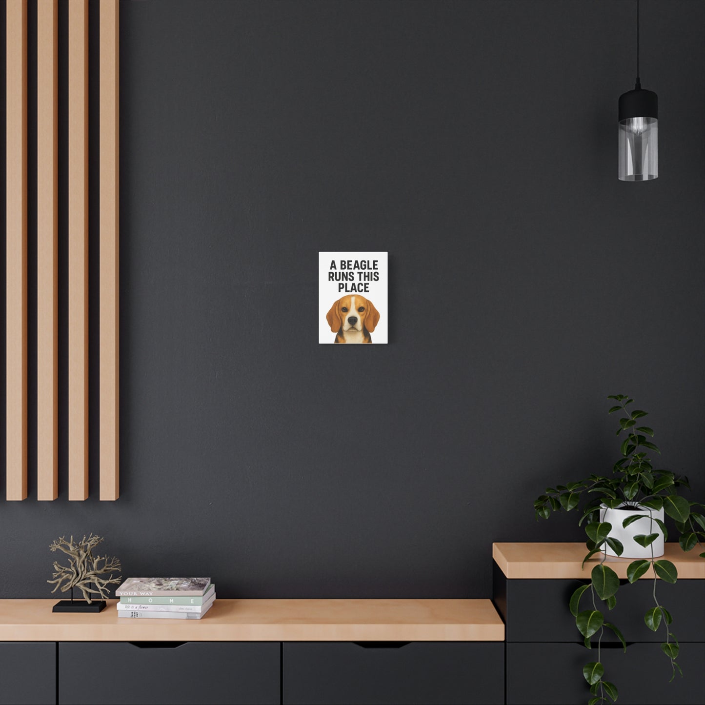 Beagle Quote Canvas Art | Dog Lover's Wall Decor, Pet Owner Gift, Home Decor, Animal Lover Gift, Dog-Themed Wall Art