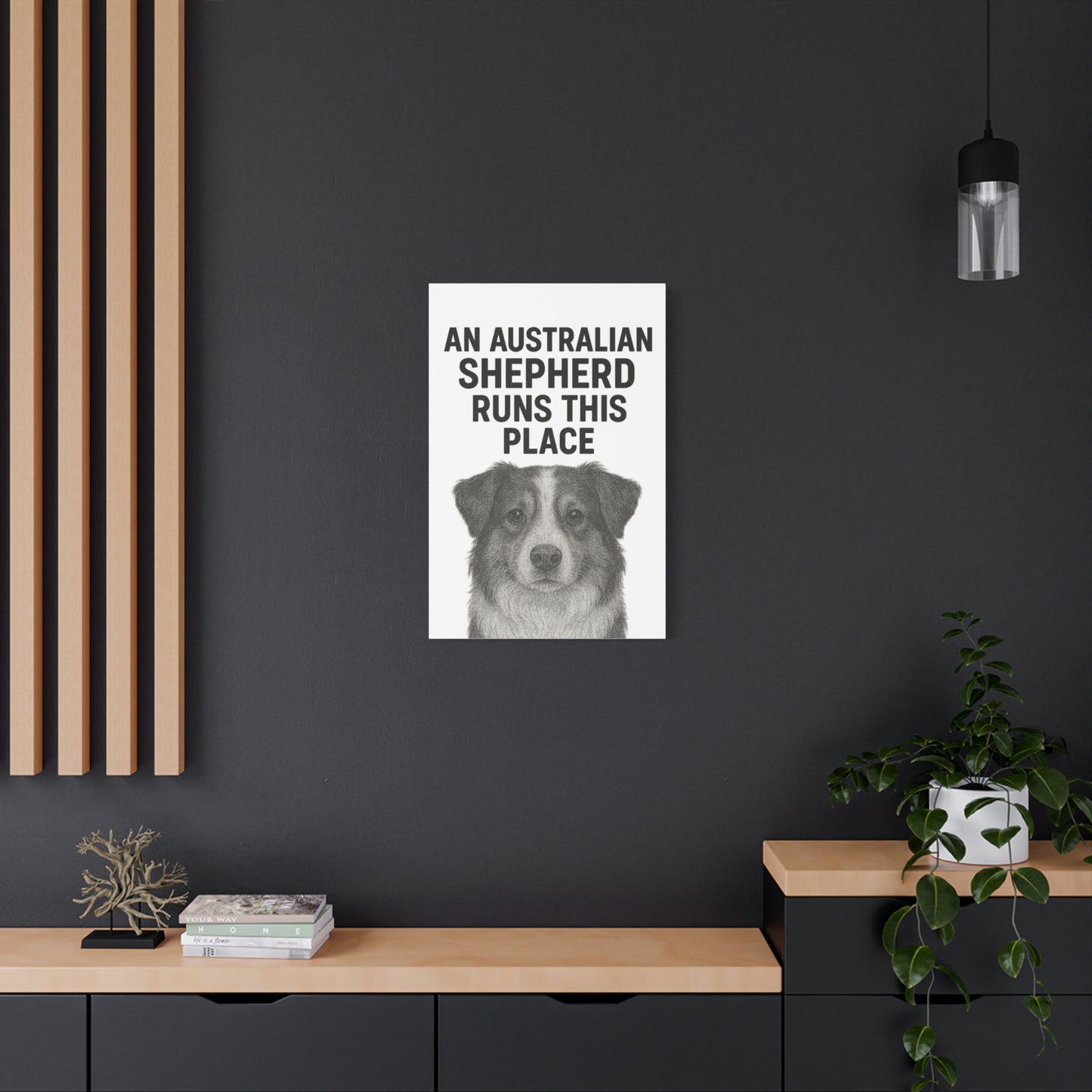 Australian Shepherd Wall Art, Home Decor Print, Pet Lover Gift, Dog Owner Canvas, Dog Decor, Animal Artwork
