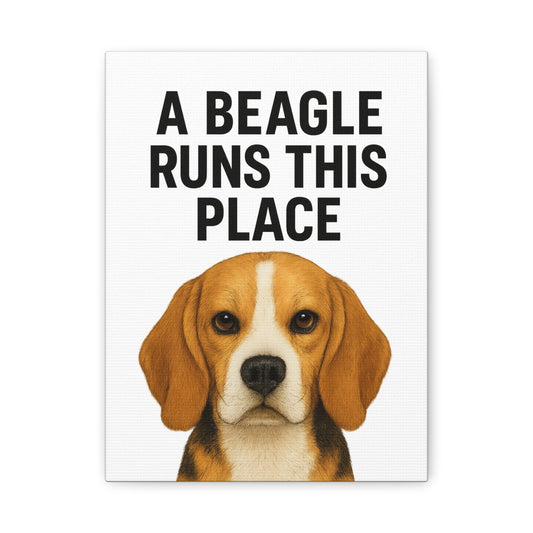 Beagle Quote Canvas Art | Dog Lover's Wall Decor, Pet Owner Gift, Home Decor, Animal Lover Gift, Dog-Themed Wall Art
